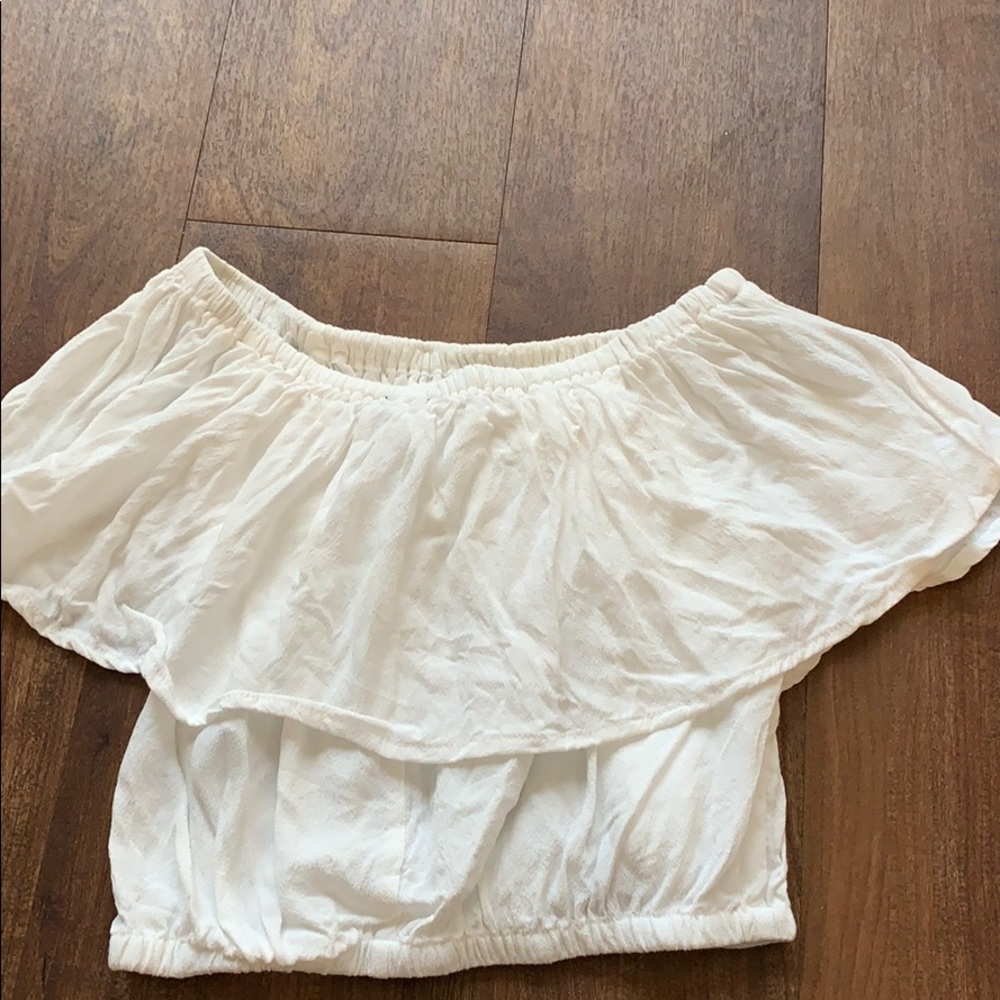 White off the shoulder top